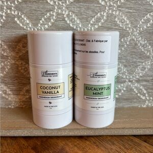 Just Ingredients Magnesium Deodorant - Coconut Vanilla & Eucalyptus Mint - NEW